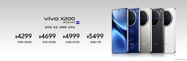 “一超多能”年度旗舰，全面升级四大vivo蓝科技！vivo X200系列售价4299元起