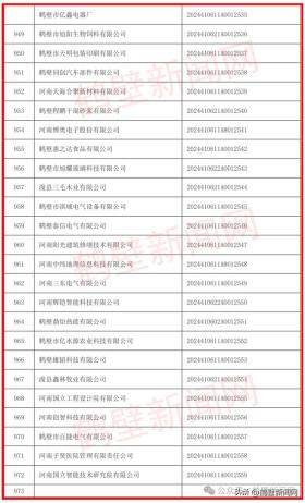 新澳门六开奖结果资料查询，2024年10月20日省级名单公布！鹤壁百余家企业上榜_动态词语解释落实_战略版0wkrgg